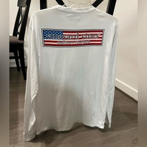 Vineyard vines long sleeve American flag red white blue